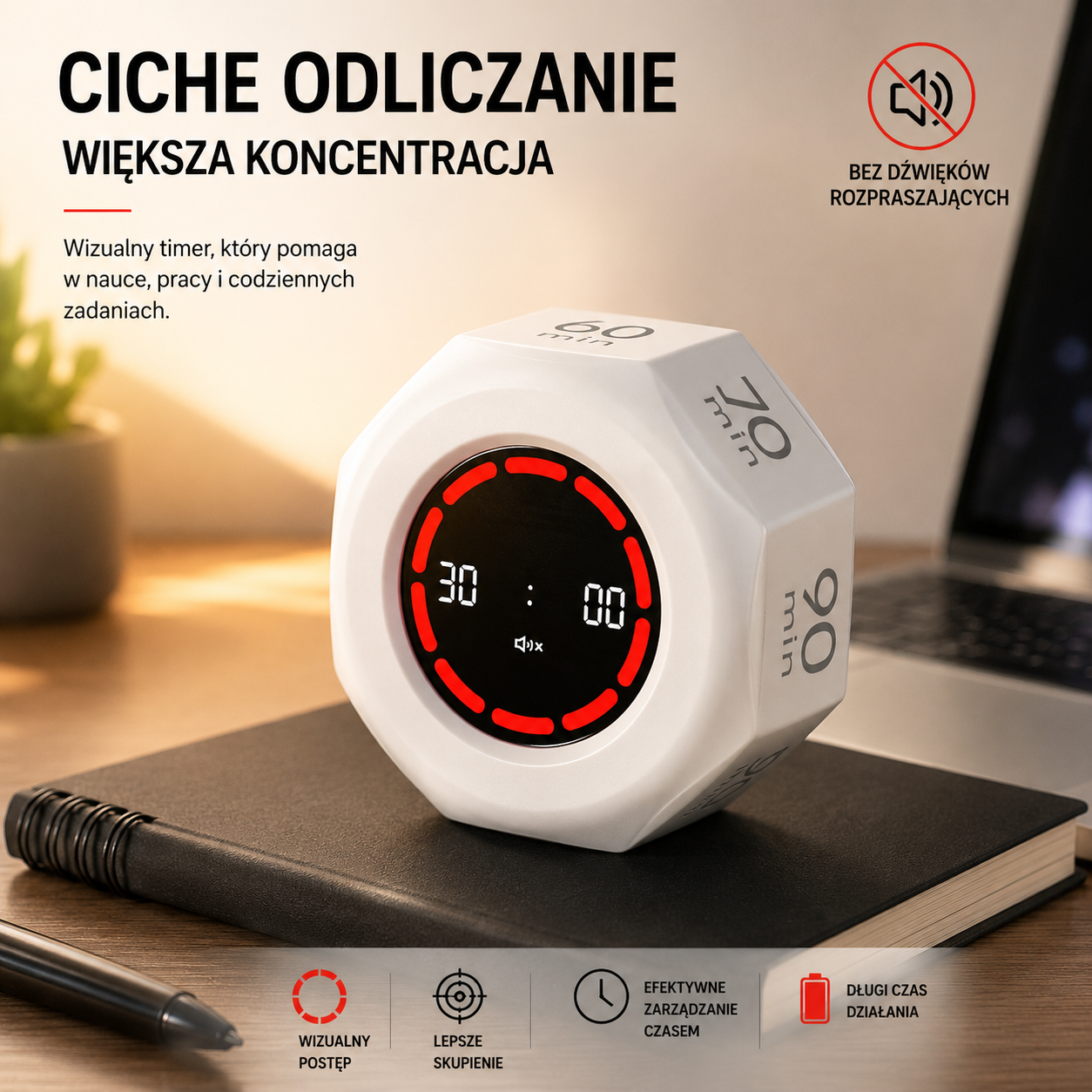 Timer z czujnikiem grawitacyjnym