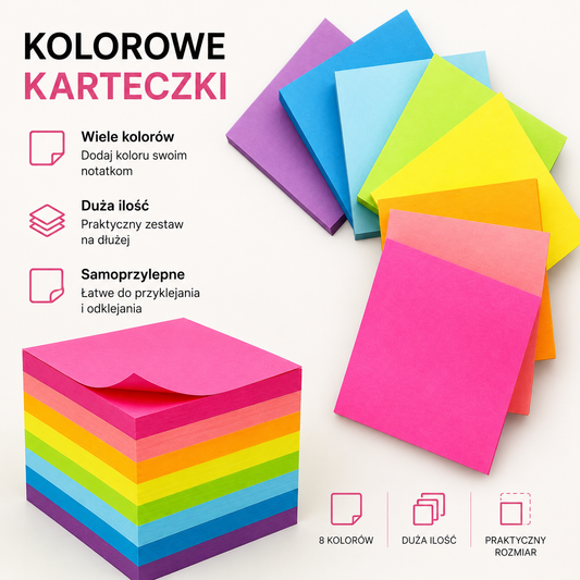 Fluorescencyjne karteczki samoprzylepne